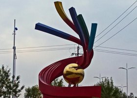 广场不锈钢景观雕塑