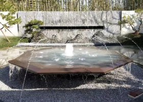 别墅不锈钢假山雕塑