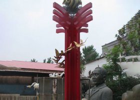 不锈钢大雁飞翔雕塑