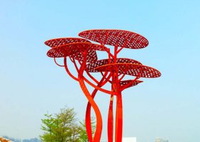 不锈钢公园镂空树