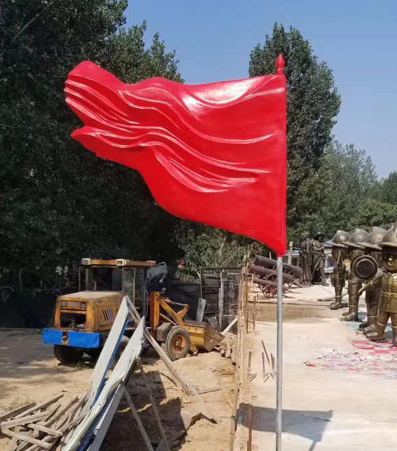 不锈钢广场党建景观摆件图片