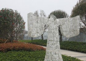 公园不锈钢汉服景观雕塑