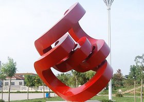 公园不锈钢凝聚景观雕塑