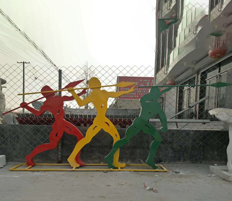 不锈钢标枪雕塑 图片