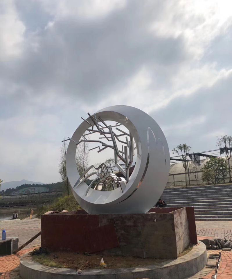 不锈钢创意景观雕塑大型城市雕塑 (4)图片