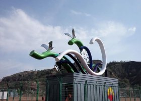 不锈钢祥云雕塑