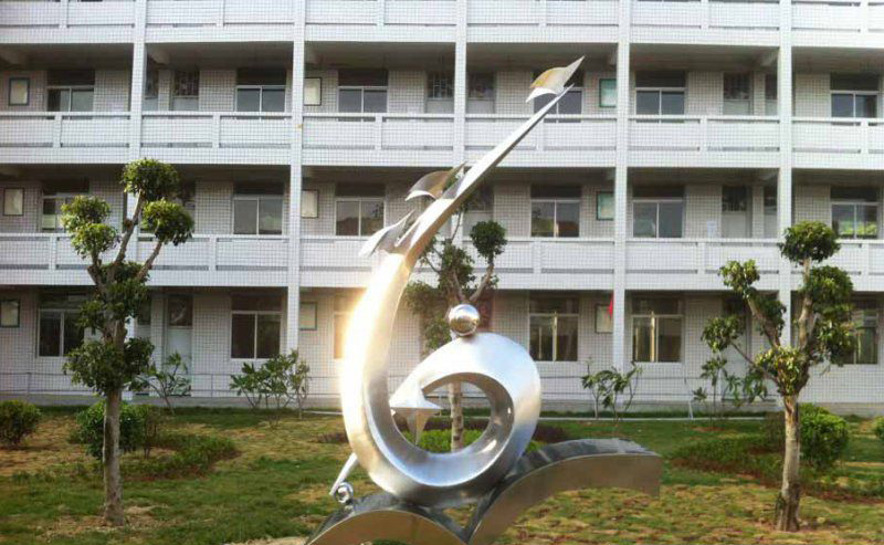 飞向未来不锈钢学校雕塑图片