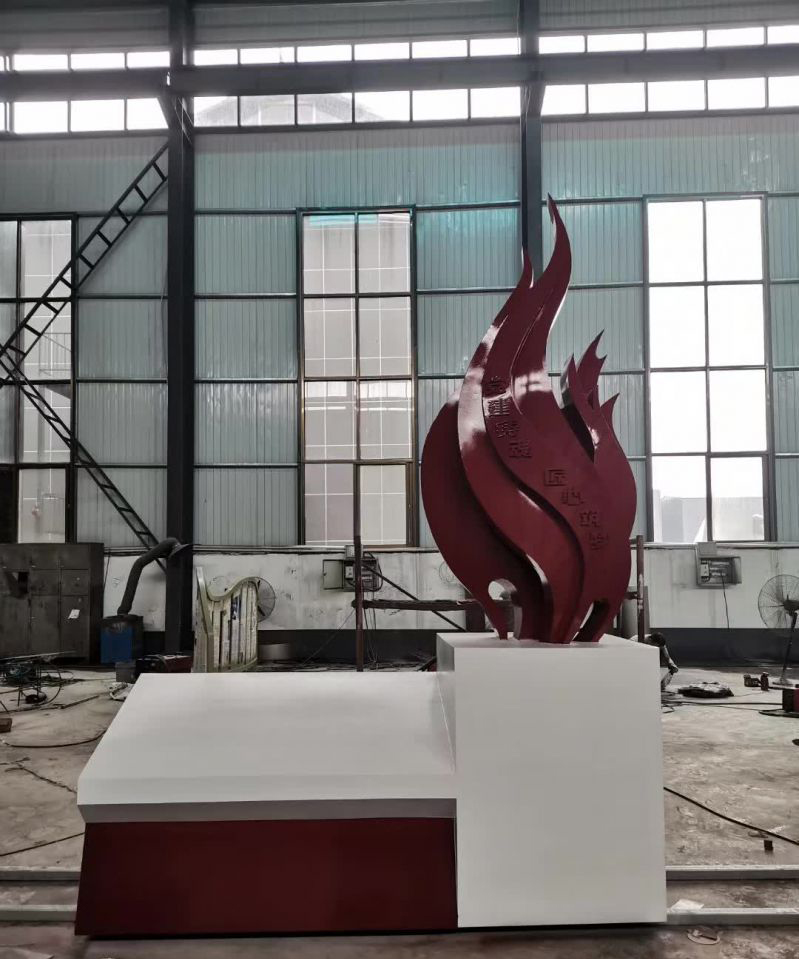 不锈钢标志党建雕塑图片