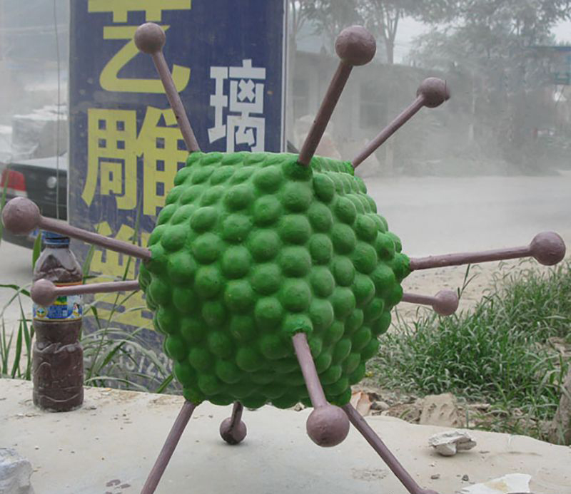 不锈钢滴滴球雕塑图片