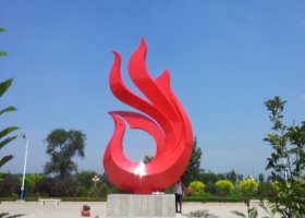 公园不锈钢抽象凤凰雕塑