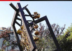 公园不锈钢剪纸景观雕塑