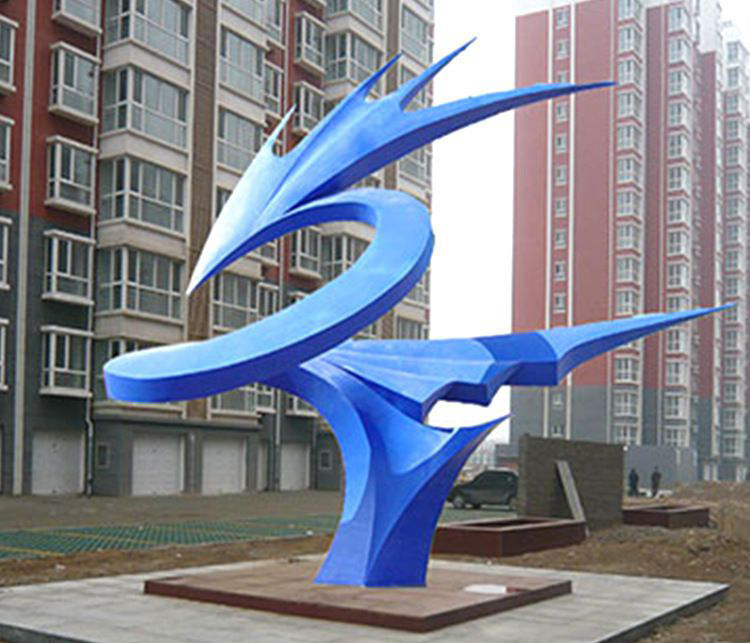 不锈钢烤漆小区景观雕塑图片