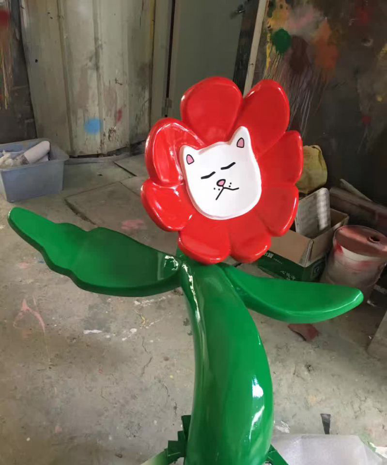 不锈钢太阳花装饰雕塑图片