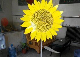 不锈钢向日葵公园雕塑