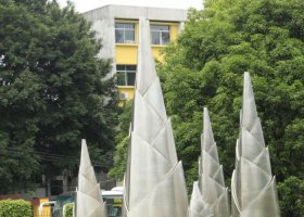 不锈钢竹笋植物雕塑