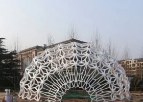 不锈钢鸟巢镂空雕塑