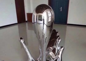 不锈钢室内水滴摆件
