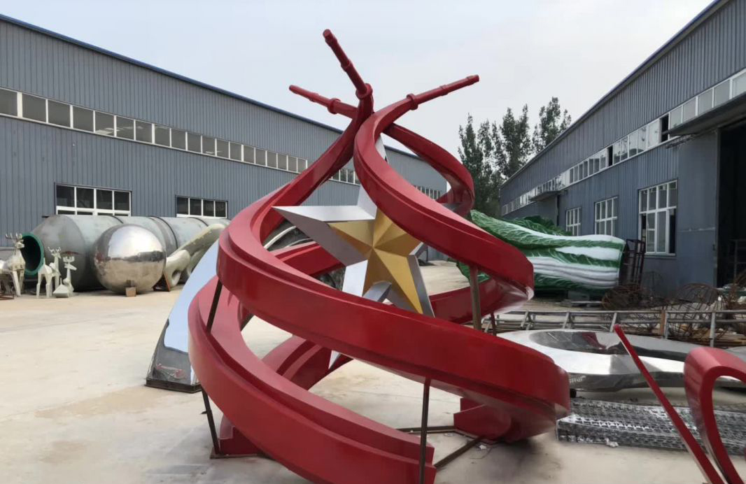 不锈钢党建雕塑图片