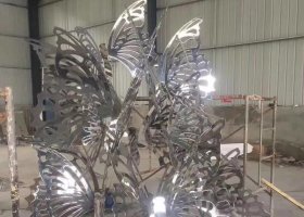 不锈钢蝴蝶雕塑