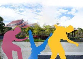 彩色不锈钢剪影滑板雕塑