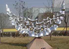 公园不锈钢月亮景观雕塑