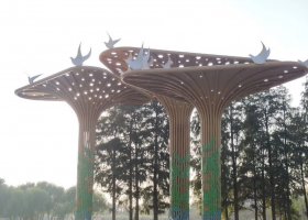 不锈钢园林镂空景观树