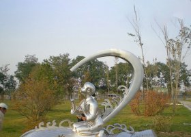 公园不锈钢景观雕塑