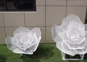 不锈钢荷花雕塑
