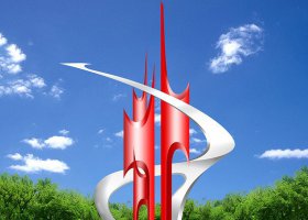 不锈钢青春之歌广场景观雕塑