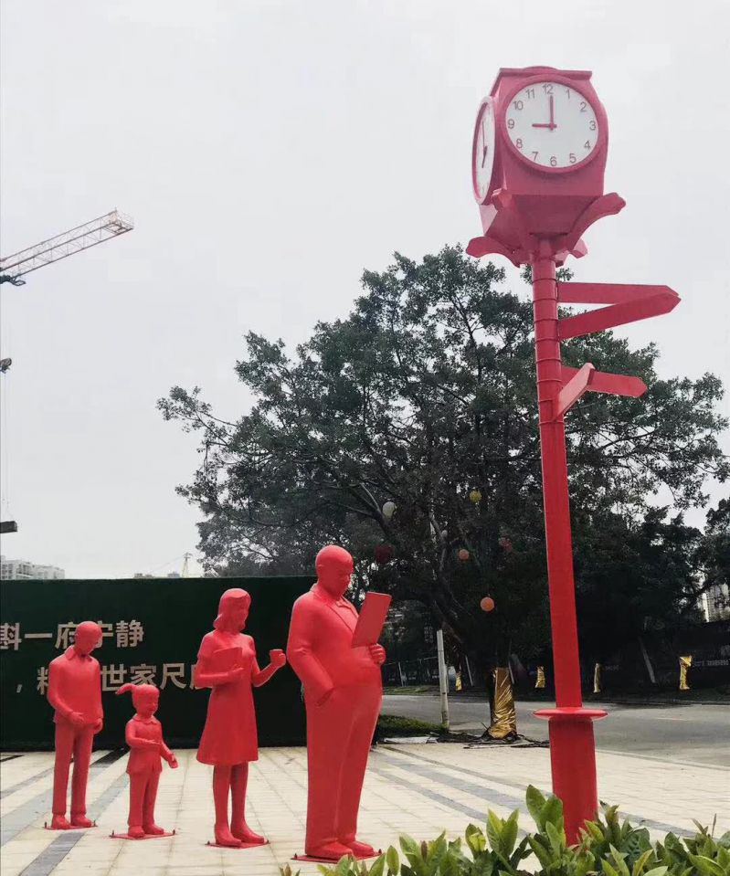 不锈钢校园读书人物雕塑图片