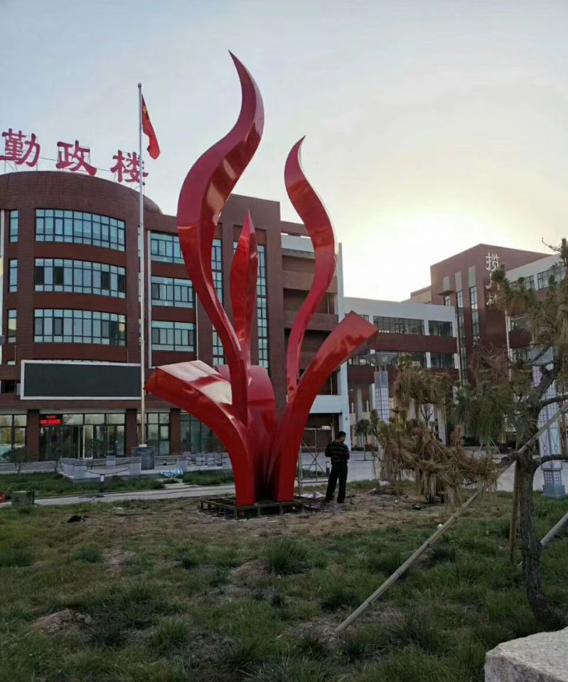 不锈钢艺术抽象雕塑图片