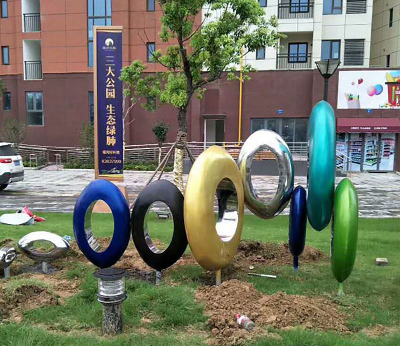 不锈钢奥运雕塑图片