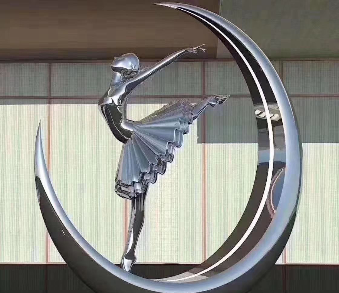 不锈钢抽象雕塑图片