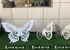 不锈钢镂空蝴蝶公园雕塑