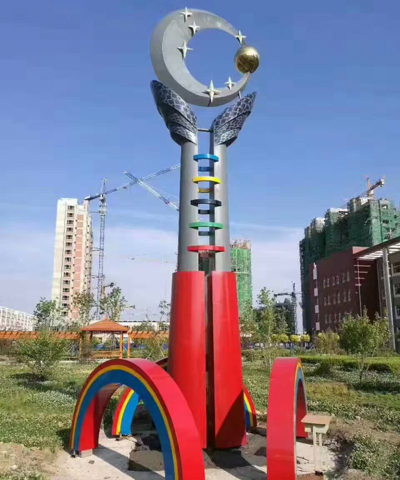 城市园林不锈钢景观雕塑图片