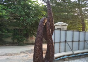不锈钢螺母景观雕塑
