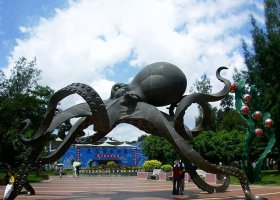 不锈钢章鱼雕塑