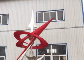 不锈钢抽象校园希望之星雕塑
