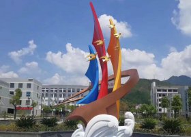 不锈钢校园景观雕塑