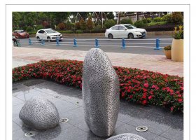 抽象户外不锈钢造型雕塑
