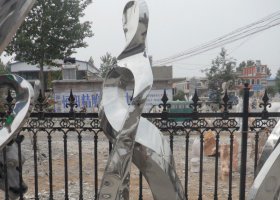 公园不锈钢音符景观雕塑