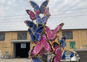 不锈钢彩绘仿真蝴蝶