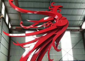 不锈钢凤凰景观雕塑广场公园动物雕塑