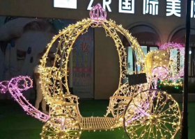 不锈钢公园艺术花车摆件