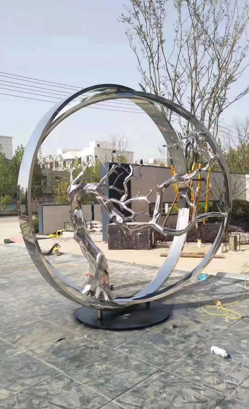 不锈钢户外景观雕塑 图片