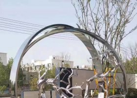 不锈钢户外景观雕塑 
