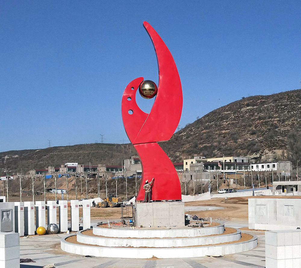 不锈钢廉政文化公园景观雕塑图片