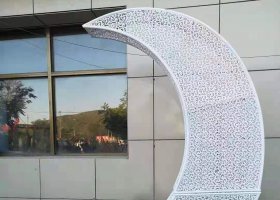 不锈钢镂空月亮雕塑广场公园装饰雕塑