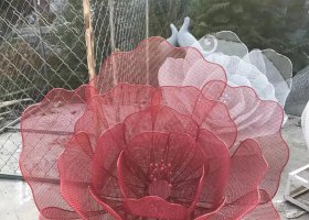 不锈钢仿真铁艺花朵雕塑