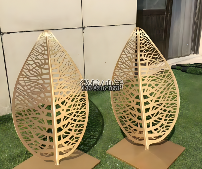 树叶雕塑-园林景观不锈钢镂空树叶雕塑 树叶雕塑-园林景观不锈钢镂空树叶雕塑